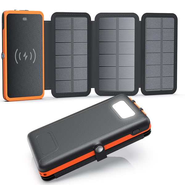 Solar Charger (10000mAh, 5W Wireless Charge)-HI-S125W