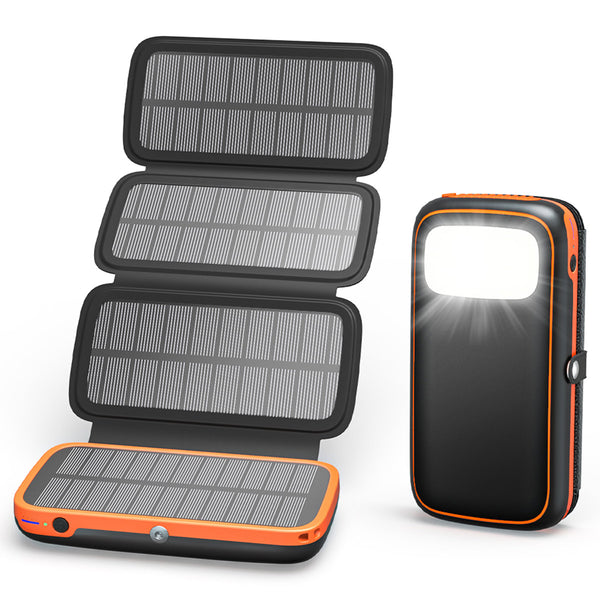 Solar Charger (20000mAh, USB A/C Port)-HI-S026