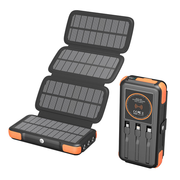 Solar Power Bank (PD, USB A/C Port, with Cables)-HI-S320PWX